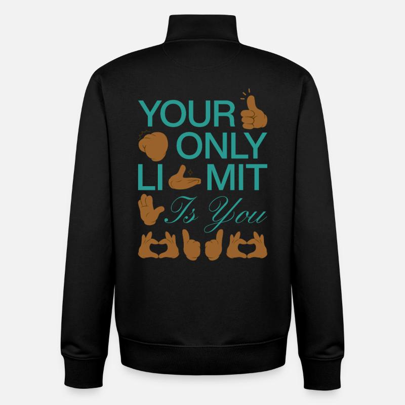 L’acceptation au lieu des préjugés - Sweat zippé unisexe en coton bio Stanley/Stella - noir