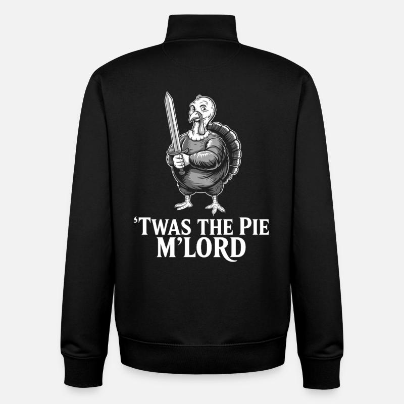 Pie Lord Krieger-Turquie - Sweat zippé unisexe en coton bio Stanley/Stella - noir