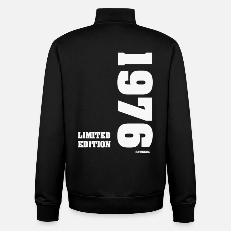 Limited_Edition_1976 - Sweat zippé unisexe en coton bio Stanley/Stella - noir