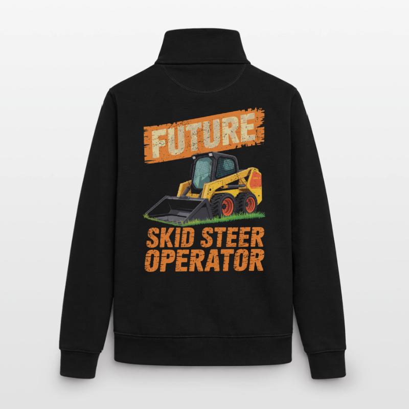 Opérateur de chargeuse compacte Chargeuse compacte Sweat zippé unisexe en coton bio Stanley/Stella