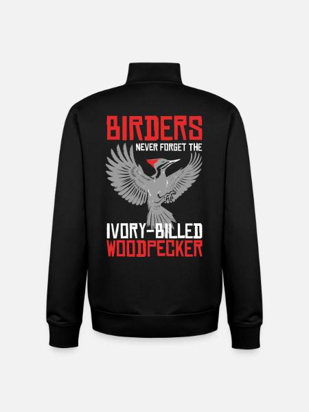 Elfenbein Specht Vogelbeobachter - Unisex Organic Zip Sweatshirt von Stanley/Stella - Schwarz
