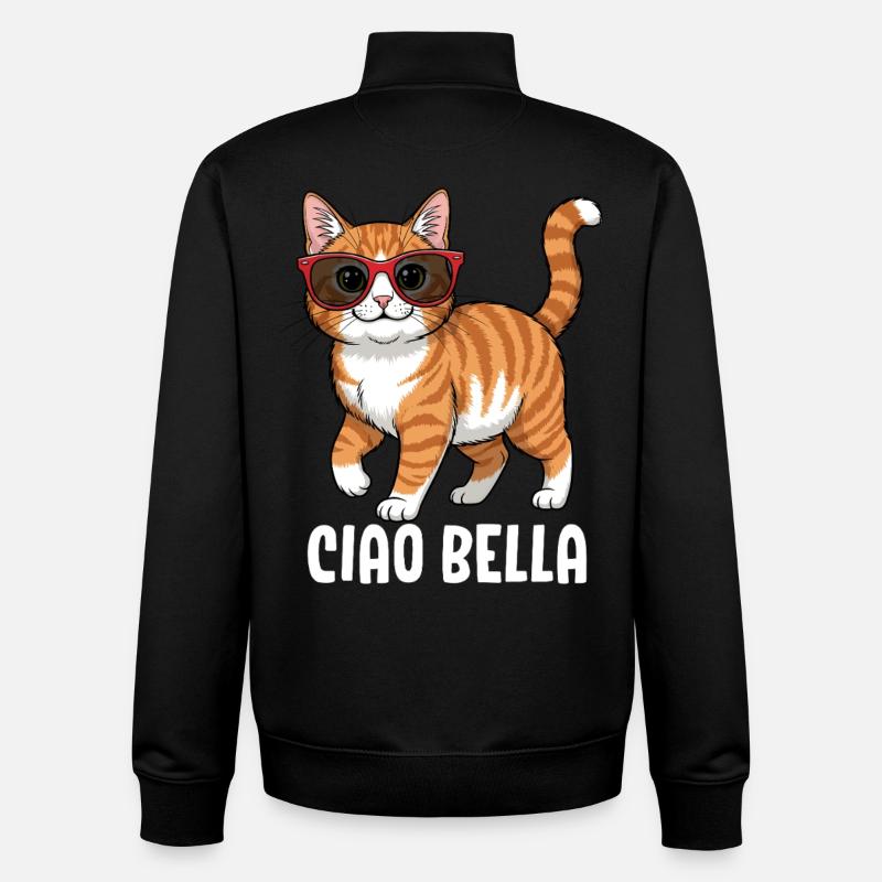 Ciao Bella - Unisex Organic Zip Sweatshirt von Stanley/Stella - Schwarz
