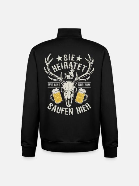 Bachelorette Party - She's getting married - Unisex Organic Zip Sweatshirt by Stanley/Stella - black
