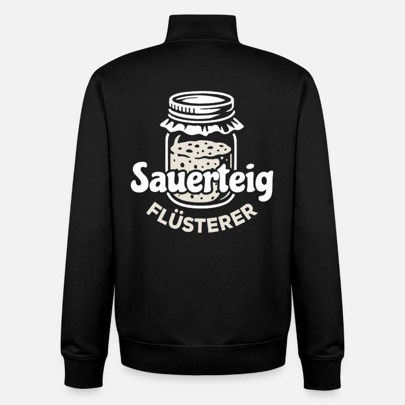 Sauerteig Flüsterer Spruch - Unisex Organic Zip Sweatshirt von Stanley/Stella - Schwarz