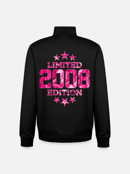 LIMITED EDITION 2008 18TH BIRTHDAY - Unisex Organic Zip Sweatshirt by Stanley/Stella - black