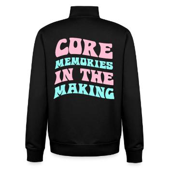 Core Memories in the Making - Unisex Organic Zip Sweatshirt by Stanley/Stella - black - Back - AI Model Male 185 light (185cm)