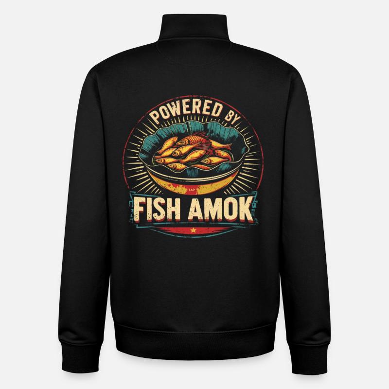 Cambodia Cambodians - Unisex Organic Zip Sweatshirt by Stanley/Stella - black
