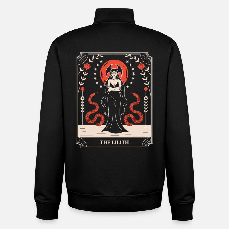 Lilith: Serpentenkraft im Rahmen - Unisex Organic Zip Sweatshirt von Stanley/Stella - Schwarz