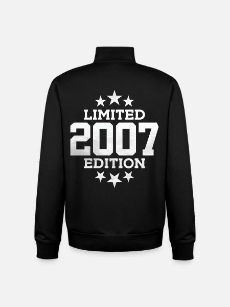 LIMITED EDITION 2007 19TH BIRTHDAY - Unisex Organic Zip Sweatshirt by Stanley/Stella - black