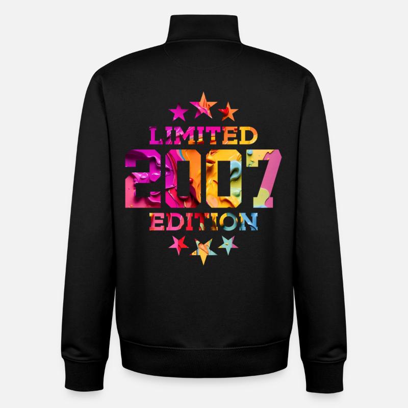 ÉDITION LIMITÉE 2007 19E ANNIVERSAIRE - Sweat zippé unisexe en coton bio Stanley/Stella - noir
