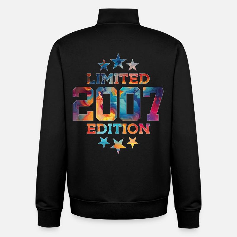 ÉDITION LIMITÉE 2007 19E ANNIVERSAIRE - Sweat zippé unisexe en coton bio Stanley/Stella - noir
