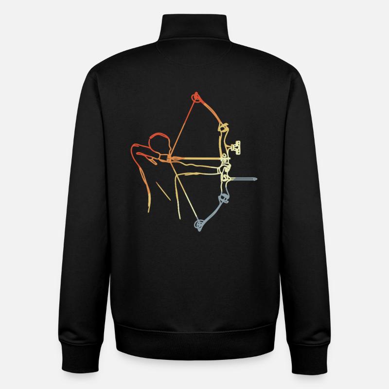 Toxophilite - Sweat zippé unisexe en coton bio Stanley/Stella - noir