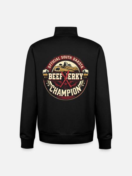 Beef Jerky South Dakota - Unisex Organic Zip Sweatshirt by Stanley/Stella - black