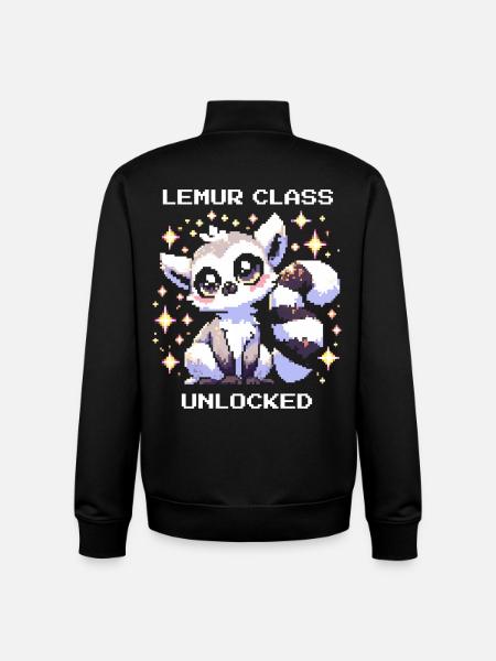 Lemur Class Unlocked | RPG, Leveling - Unisex Organic Zip Sweatshirt by Stanley/Stella - black