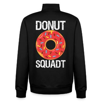 Donut Squad Mignon Donut Saupoudrer Lover Anniversaire - Sweat zippé unisexe en coton bio Stanley/Stella - noir - Dos - AI Model Male 185 light (185cm)