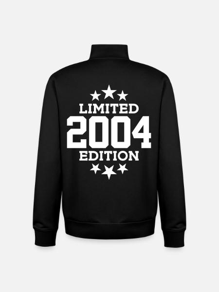 LIMITED EDITION 2004 22ND BIRTHDAY - Unisex Organic Zip Sweatshirt by Stanley/Stella - black