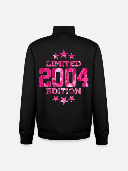 LIMITED EDITION 2004 22ND BIRTHDAY - Unisex Organic Zip Sweatshirt by Stanley/Stella - black