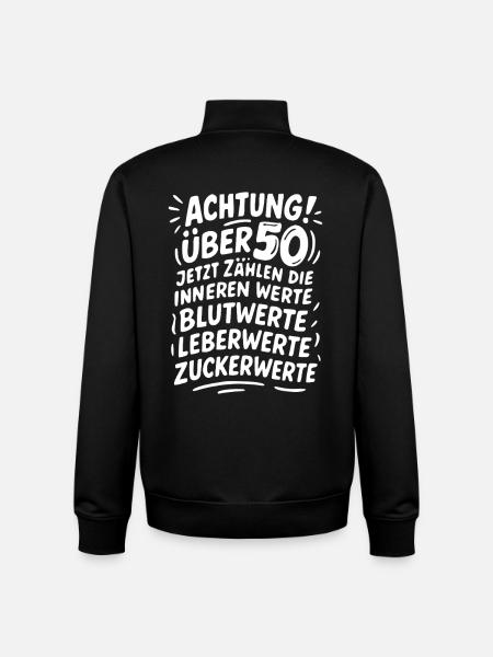 Attention: Over 50 values - Unisex Organic Zip Sweatshirt by Stanley/Stella - black