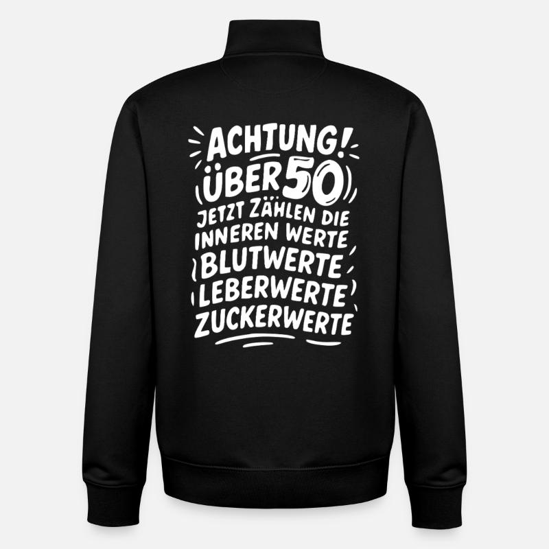 Attention : Plus de 50 valeurs - Sweat zippé unisexe en coton bio Stanley/Stella - noir