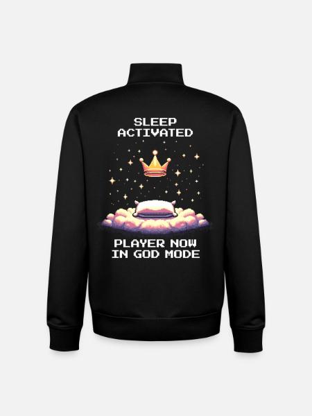 Sleep Activated: God Mode | Recreation, Energy - Unisex Organic Zip Sweatshirt by Stanley/Stella - black