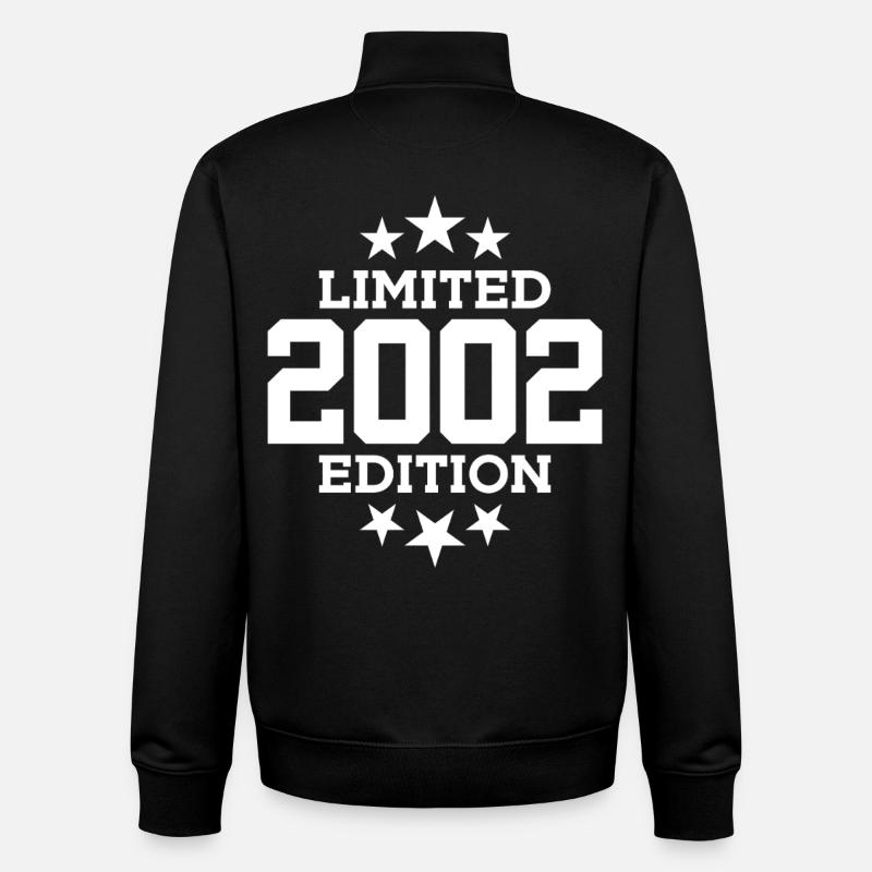 ÉDITION LIMITÉE 2002 24E ANNIVERSAIRE - Sweat zippé unisexe en coton bio Stanley/Stella - noir