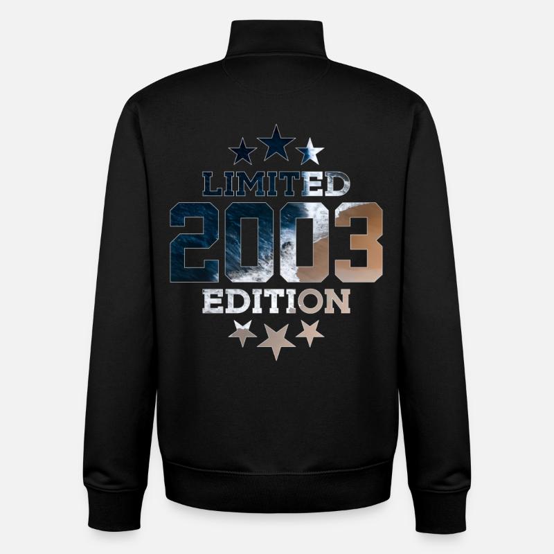ÉDITION LIMITÉE 23E ANNIVERSAIRE 2003 - Sweat zippé unisexe en coton bio Stanley/Stella - noir