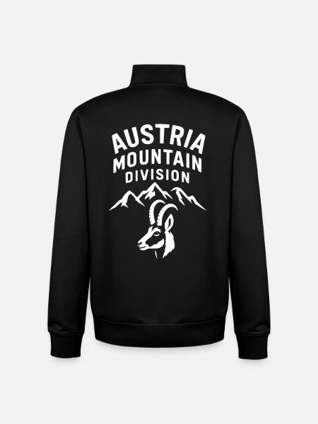 Austria Mountains Hiking - Unisex Organic Zip Sweatshirt by Stanley/Stella - black