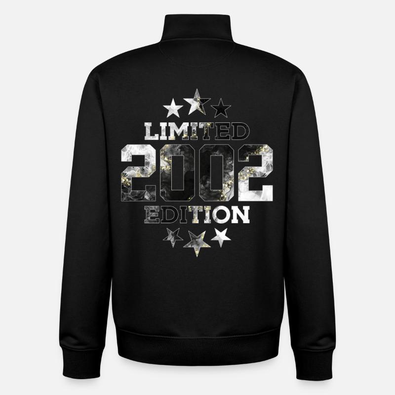 LIMITED EDITION 2002 24TH BIRTHDAY - Unisex Organic Zip Sweatshirt by Stanley/Stella - black