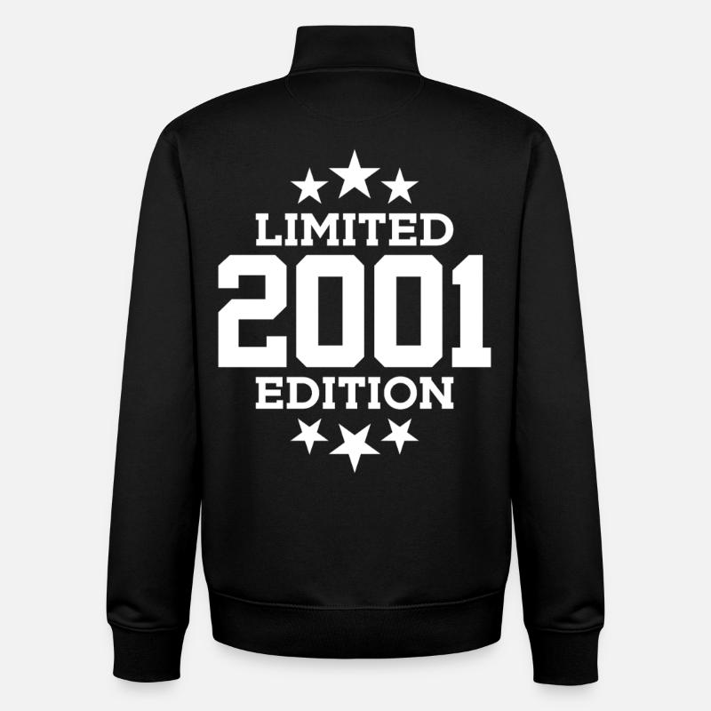 ÉDITION LIMITÉE 2001 25E ANNIVERSAIRE - Sweat zippé unisexe en coton bio Stanley/Stella - noir