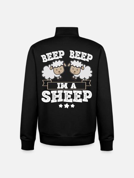 Beep Beep In A Sheep - Unisex Organic Zip Sweatshirt by Stanley/Stella - black