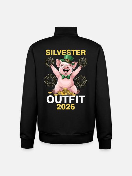 Silvester Outfit 2026 - Unisex Organic Zip Sweatshirt von Stanley/Stella - Schwarz