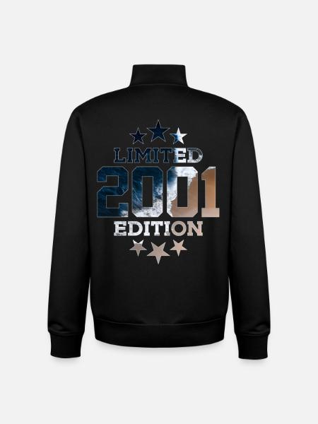EDIZIONE LIMITATA 25° COMPLEANNO 2001 - Felpa unisex con zip in cotone biologico di Stanley/Stella - nero
