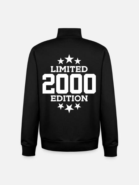 LIMITED EDITION 2000 26TH BIRTHDAY - Unisex Organic Zip Sweatshirt by Stanley/Stella - black