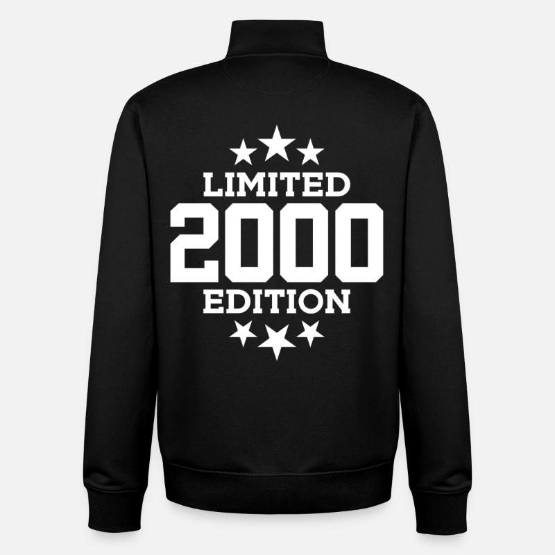 LIMITED EDITION 2000 26TH BIRTHDAY - Unisex Organic Zip Sweatshirt by Stanley/Stella - black