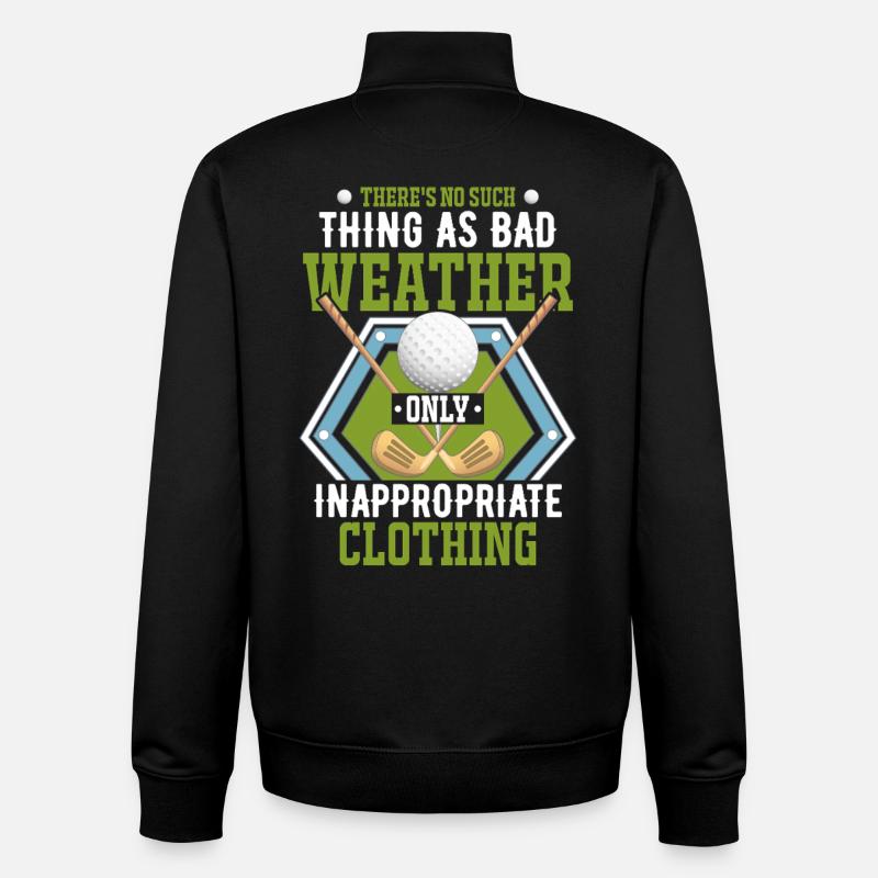 golfe - Sweat zippé unisexe en coton bio Stanley/Stella - noir