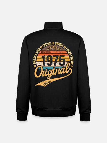 Original 1957 Retro Logo - Unisex Organic Zip Sweatshirt by Stanley/Stella - black