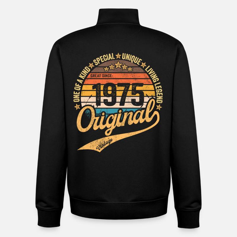 Original 1957 Retro Logo - Unisex Organic Zip Sweatshirt von Stanley/Stella - Schwarz