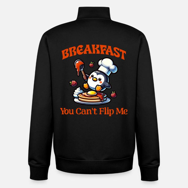 Waffle Delight Belgian Waffles Gift - Unisex Organic Zip Sweatshirt by Stanley/Stella - black
