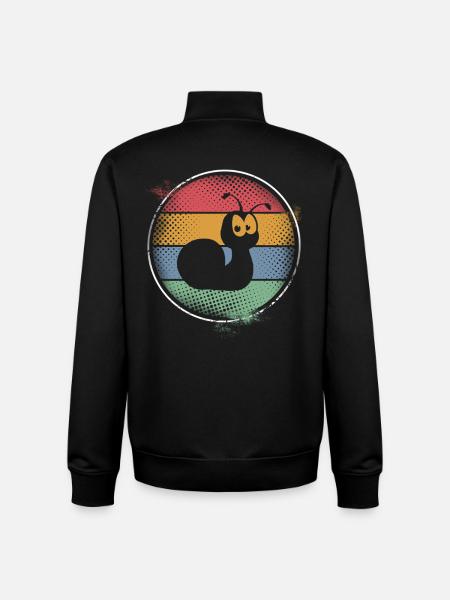 escargot - Sweat zippé unisexe en coton bio Stanley/Stella - noir