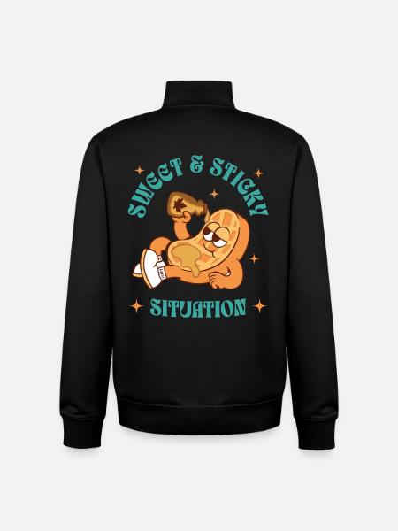 Waffle Iron Fan Waffle Baker Outfit - Unisex Organic Zip Sweatshirt by Stanley/Stella - black
