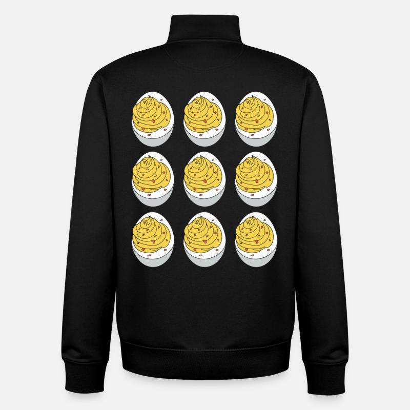 Gefüllte Eier - Unisex Organic Zip Sweatshirt von Stanley/Stella - Schwarz