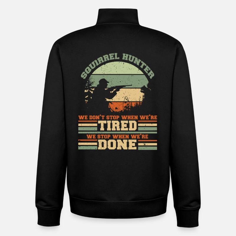 Chasseur d’écureuils Rat arboricole - Sweat zippé unisexe en coton bio Stanley/Stella - noir