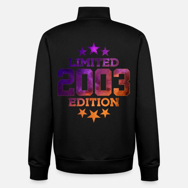 ÉDITION LIMITÉE 23E ANNIVERSAIRE 2003 - Sweat zippé unisexe en coton bio Stanley/Stella - noir