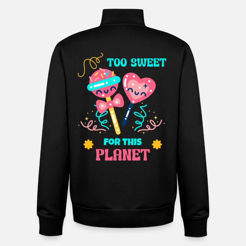 Candy Queen Candy Mode - Sweat zippé unisexe en coton bio Stanley/Stella - noir