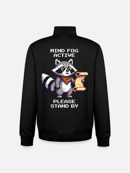 Hjernetåge aktiv | Vær tålmodig et øjeblik - Stanley/Stella unisex sweatshirt med lynlås i økologisk - sort