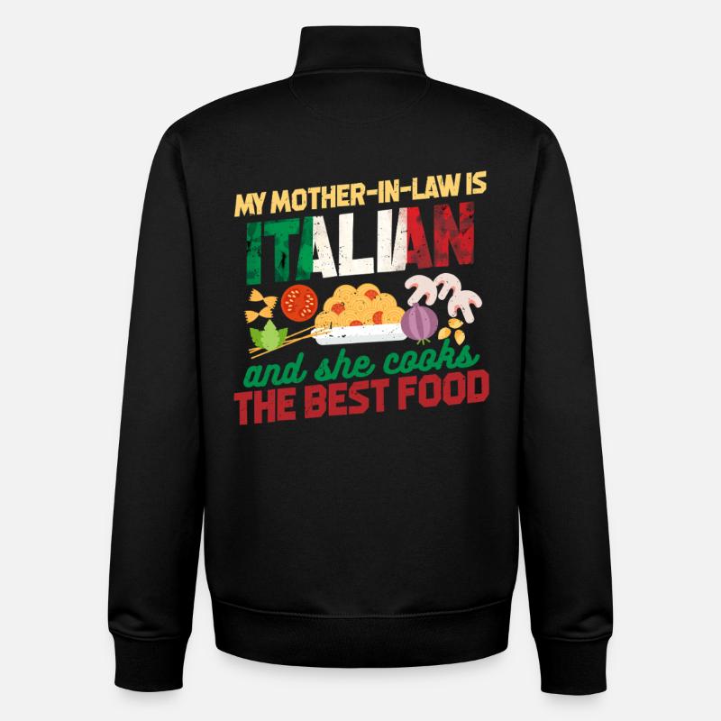 Italienische Schwiegermutter - Unisex Organic Zip Sweatshirt von Stanley/Stella - Schwarz
