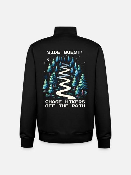 Side Quest: Hunting Wanderers | Ranger - Unisex Organic Zip Sweatshirt by Stanley/Stella - black
