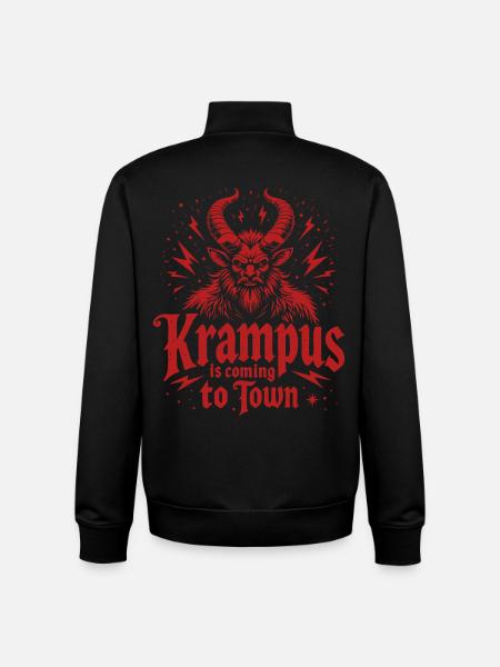 Krampus is coming to town - Unisex Organic Zip Sweatshirt by Stanley/Stella - black