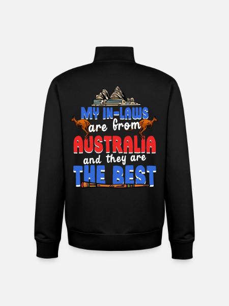 Australische Schwiegermutter - Unisex Organic Zip Sweatshirt von Stanley/Stella - Schwarz