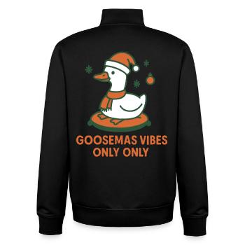 Gans Weihnachten Gänsemas-Vibes Nur lustig - Unisex Organic Zip Sweatshirt von Stanley/Stella - Schwarz - Hinten - AI Model Male 185 light (185cm)